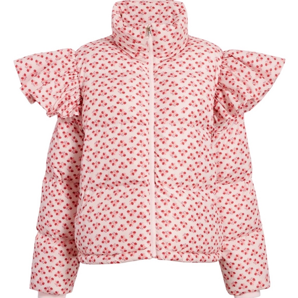 Floral Puff Sleeve Jacket